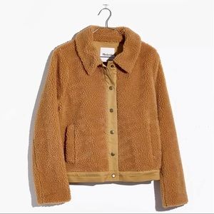Madewell brown teddy jacket